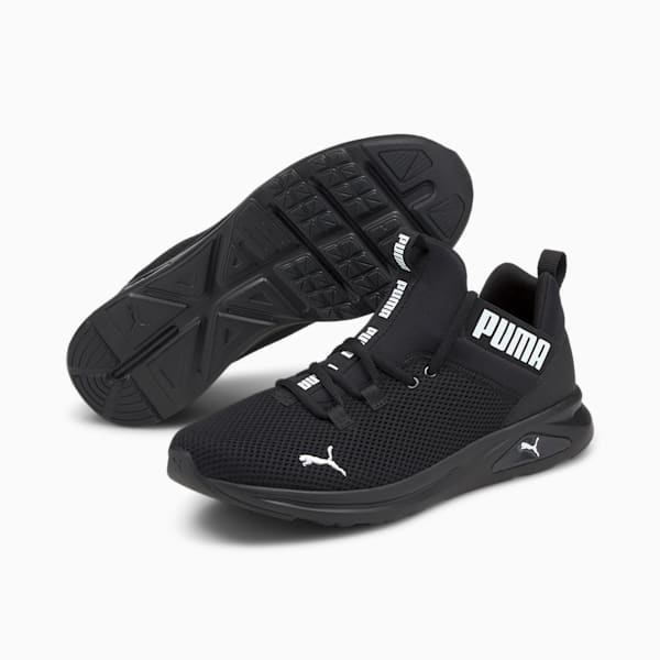 Enzo 2 Uncaged Men's Running Shoes, Puma Black-Puma White, extralarge-IND