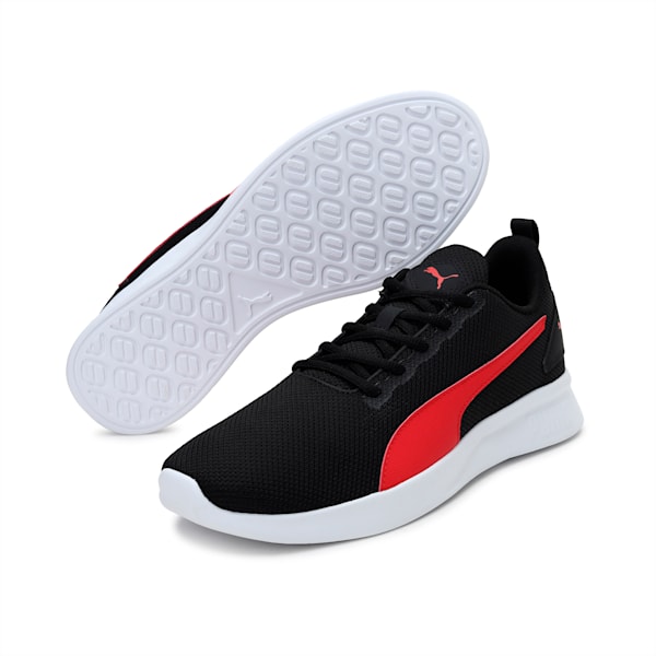 Blaze Unisex Running Shoes, Puma Black-High Risk Red-Puma White, extralarge-IND