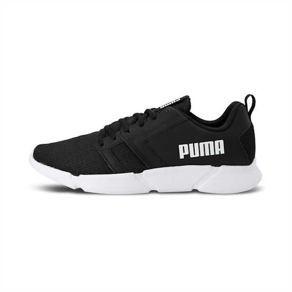 Flair Unisex Running Shoes, Puma Black-Puma White, extralarge-IND