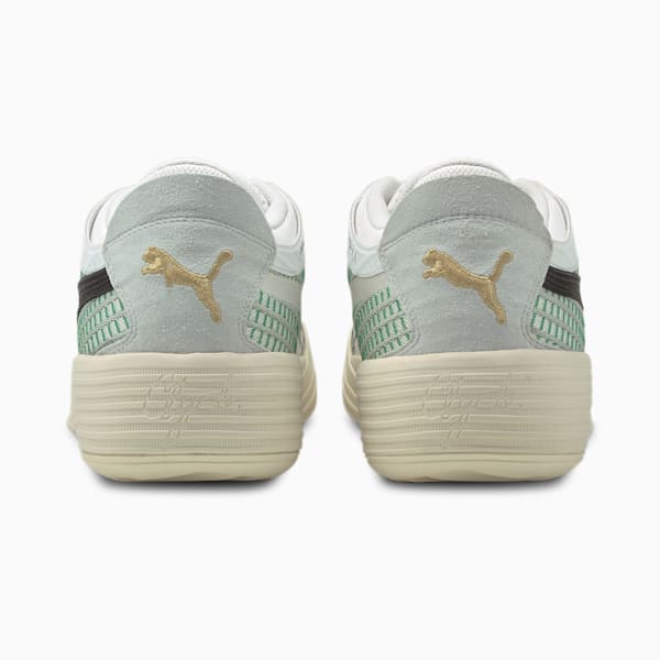 Clyde All-Pro Coast 2 Coast Basketball Shoes, Puma White-Power Green, extralarge