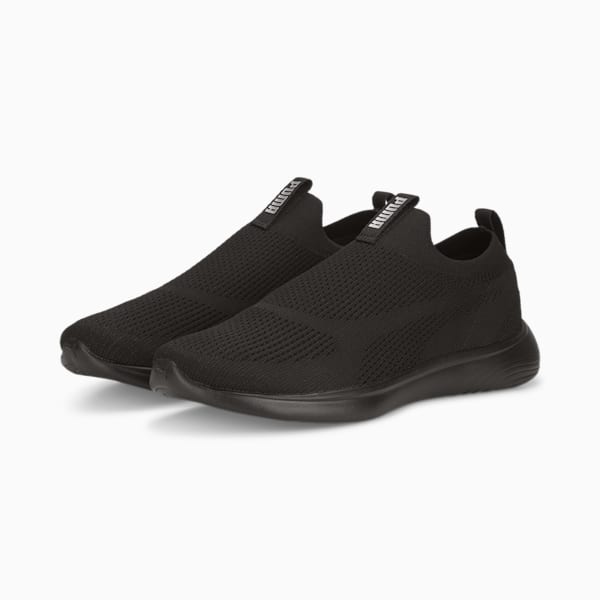 Softride Clean V2 Men's Running Shoes, PUMA Black-PUMA Silver