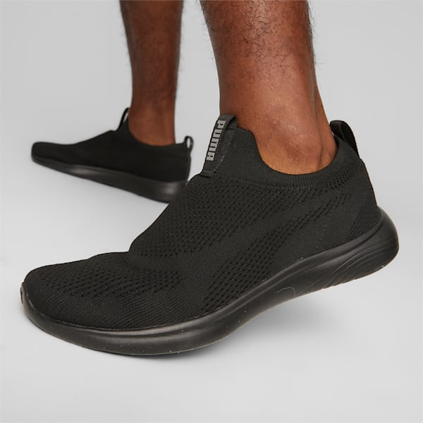 Softride Clean V2 Men's Running Shoes, PUMA Black-PUMA Silver