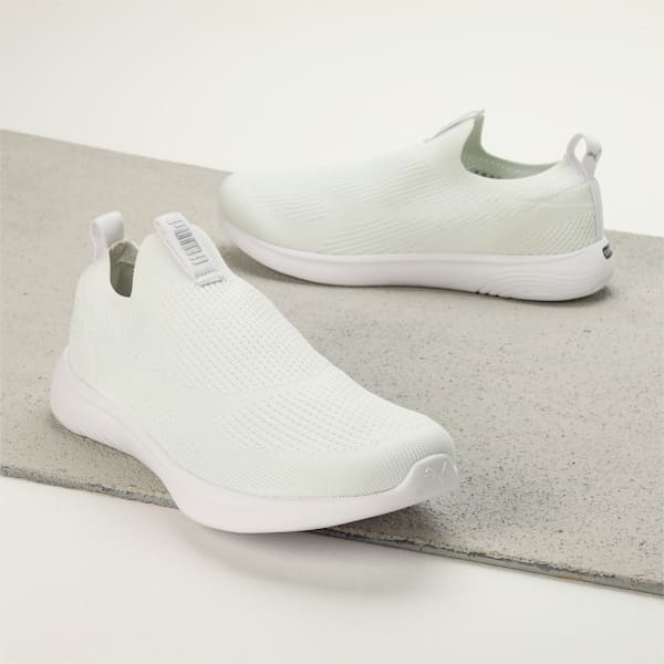 SOFTRIDE Clean V2 Men's Running Shoes, PUMA White-PUMA Silver, extralarge-IND