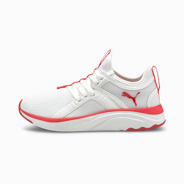 SoftRide Sophia Sneakers Big Kids, Puma White-Persian Red-Paradise Pink, extralarge