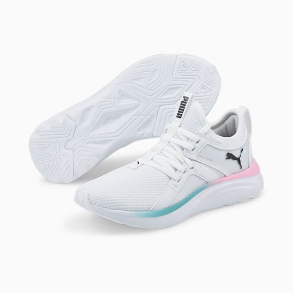 SoftRide Sophia Sneakers Big Kids, Puma White-Puma Black, extralarge