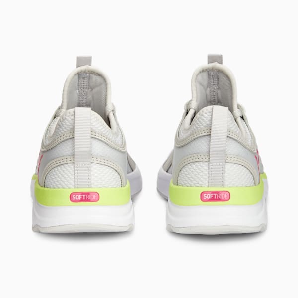 Tenis juveniles SOFTRIDE Sophia, Feather Gray-Glowing Pink-PUMA White, extralarge