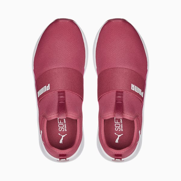 SOFTRIDE Sophia Women's Slip-On Walking Shoes, Dusty Orchid-Puma White, extralarge-IND