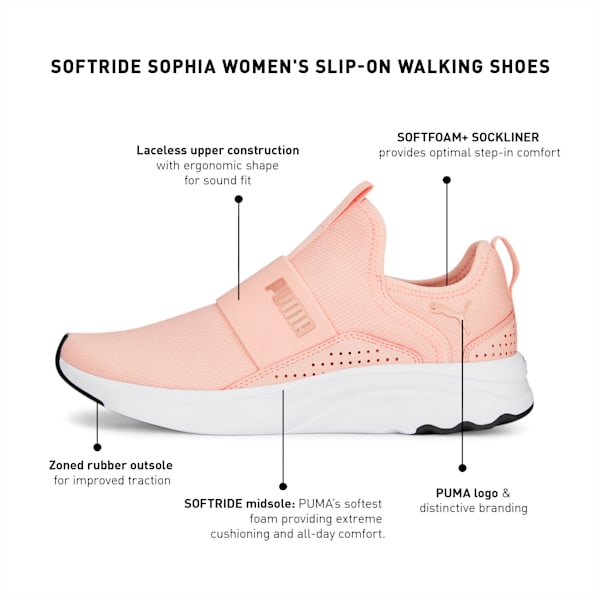 Softride Sophia Women's Slip-On Walking Shoes, Rose Dust-Rose Gold