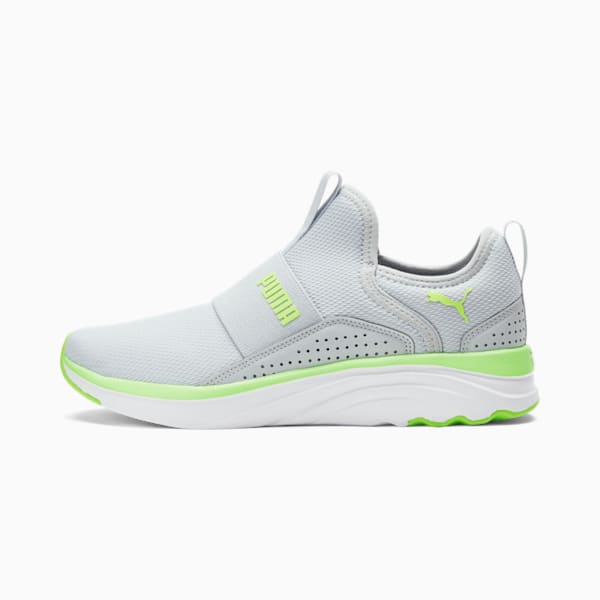 Tenis para correr para mujer Softride Sophia, Platinum Gray-Fast Yellow, extralarge