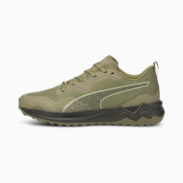Better Foam Xterra Running Shoes, Covert Green-Puma Black-Spray Green, extralarge