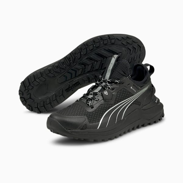 Voyage Nitro Gore-Tex Men's Running Shoes, Puma Black-Metallic Silver