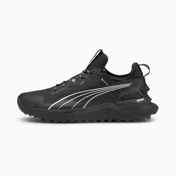 Voyage NITRO™ GTX Men's Trail Running Shoes, Puma Black-Metallic Silver, extralarge-IND