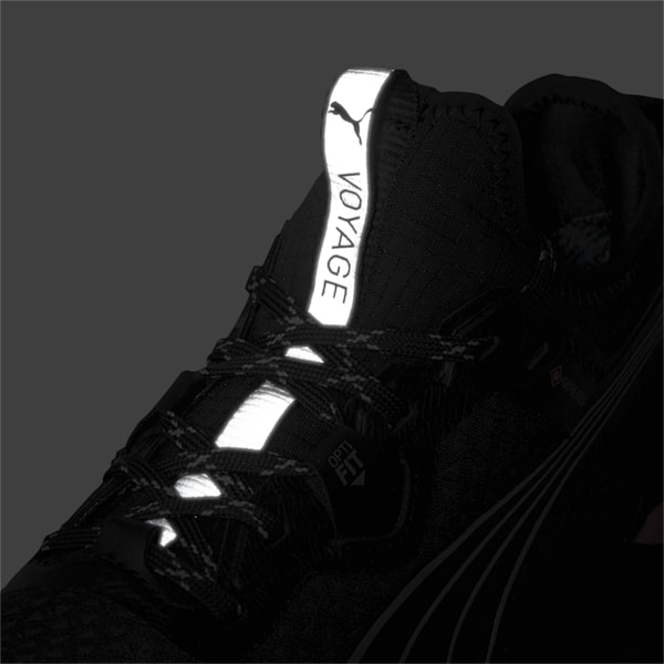 ウィメンズ GORE-TEX ヴォヤージ ニトロ ランニングシューズ, Puma Black-Mauvewood-Metallic Silver, extralarge-JPN