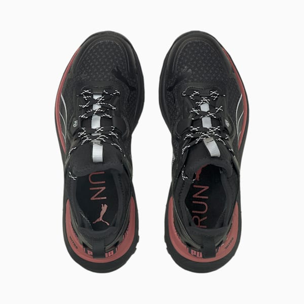 ウィメンズ GORE-TEX ヴォヤージ ニトロ ランニングシューズ, Puma Black-Mauvewood-Metallic Silver, extralarge-JPN
