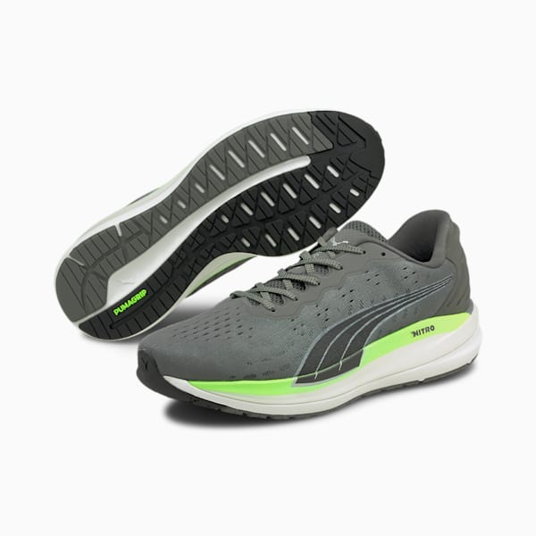 Magnify Nitro Men's Running Shoes, CASTLEROCK-Green Glare, extralarge-IND