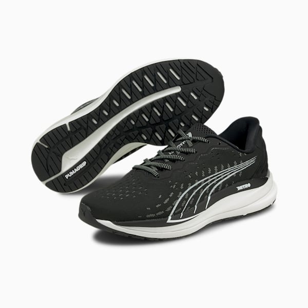 Magnify Nitro Women's Running Shoes, Puma Black-CASTLEROCK-Puma White, extralarge-AUS