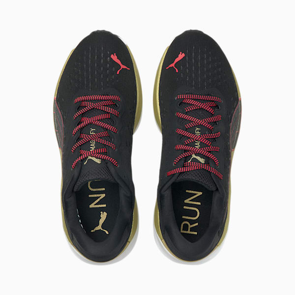Magnify Nitro Women's Running Shoes, Puma Black-Sunblaze, extralarge-AUS