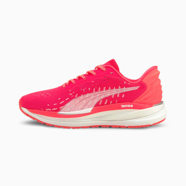Magnify Nitro Women's Running Shoes, Sunblaze-Puma White, extralarge-AUS