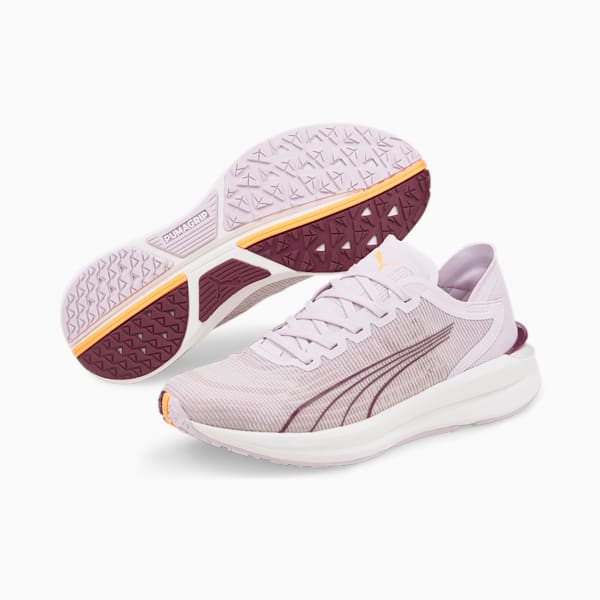 Electrify Nitro Women's Running Shoes, Lavender Fog-Quail-Grape Wine, extralarge