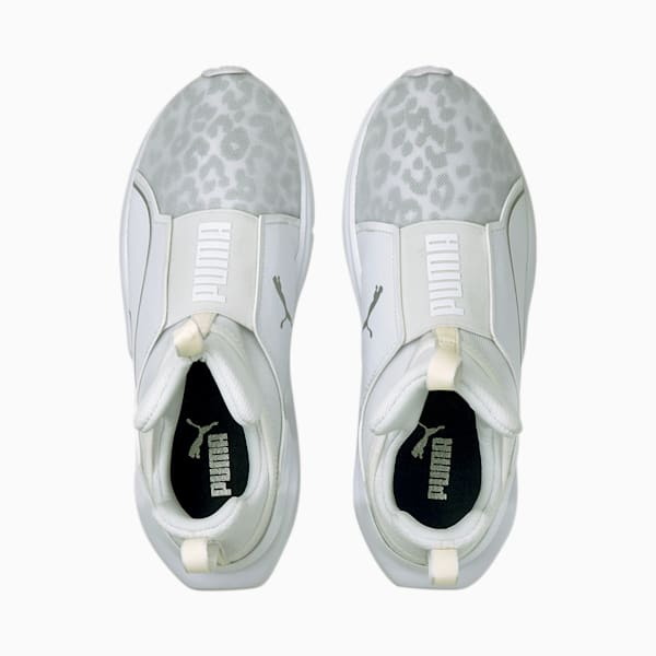Fierce 2 Reflective Women's Training Shoes, Puma White-Metallic Silver, extralarge-AUS