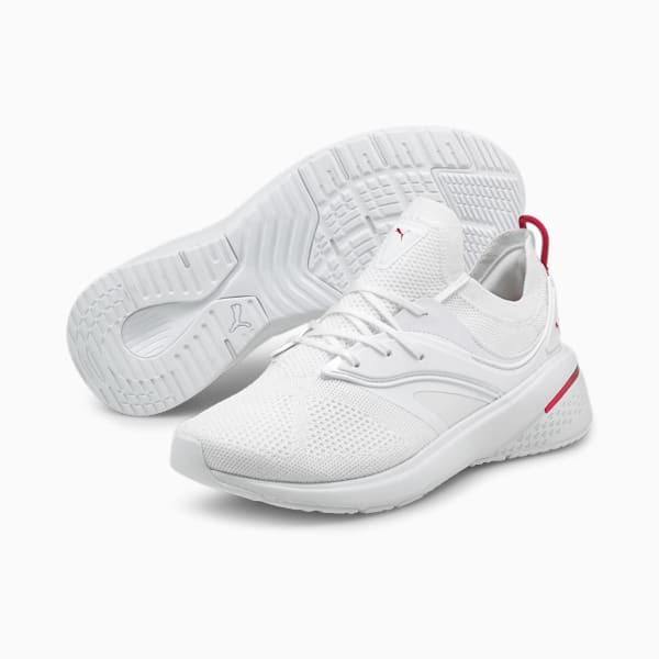 Forever XT Women's Training Shoes, Puma White-Persian Red
