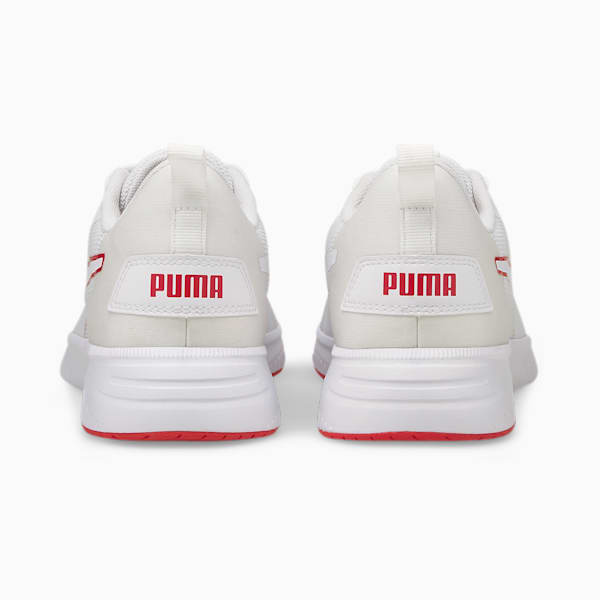 Flyer Flex Running Shoes, Puma White-Urban Red, extralarge-IND