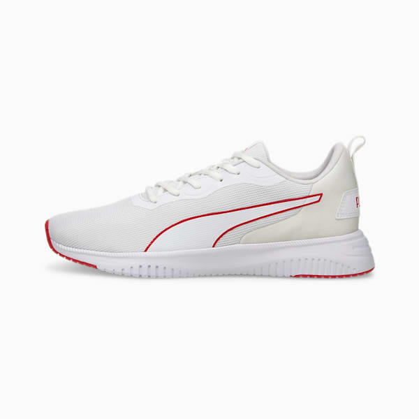 Flyer Flex Unisex Running Shoes, Puma White-Urban Red