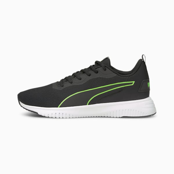 Tenis para correr Flyer Flex, Puma Black-Green Glare, extralarge