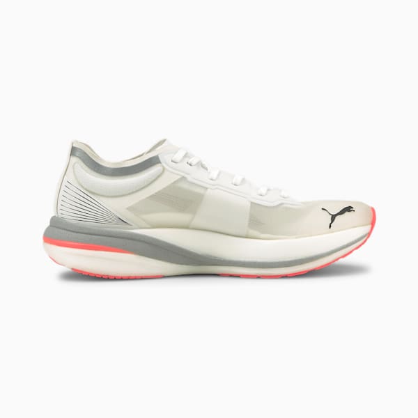 Deviate Nitro Elite Racer Men's Running Shoes, Puma White-Lava Blast, extralarge-GBR