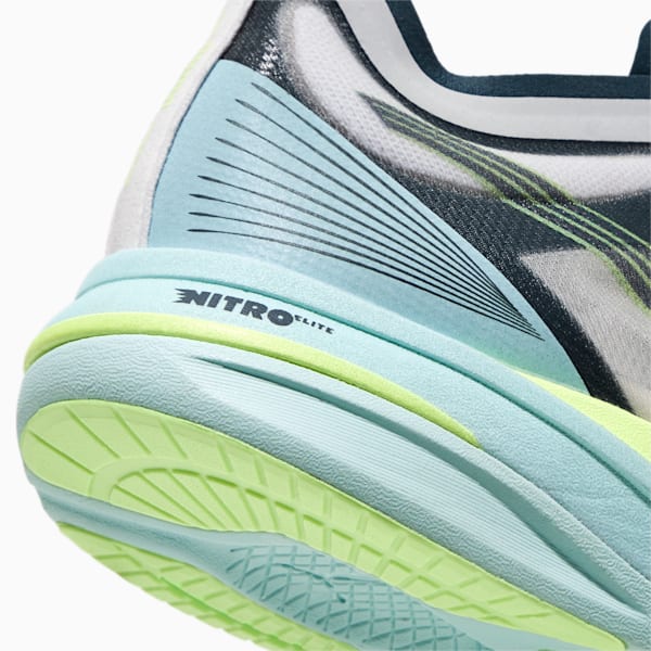 Deviate Nitro Elite Racer Men's Running Shoes, Puma White-Dark Slate-Fizzy Light, extralarge-GBR