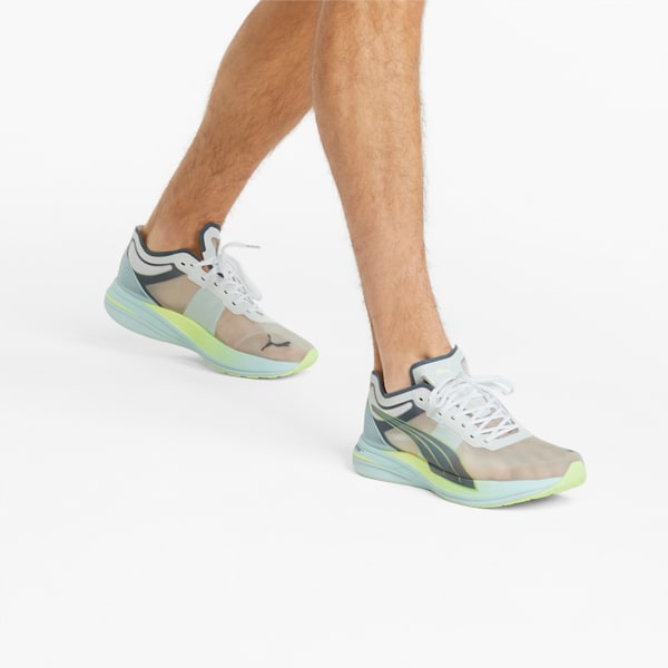 Deviate Nitro Elite Racer Men's Running Shoes, Puma White-Dark Slate-Fizzy Light, extralarge-GBR