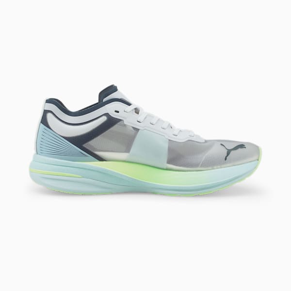 Deviate Nitro Elite Men's Running Shoes, Puma White-Dark Slate-Fizzy Light