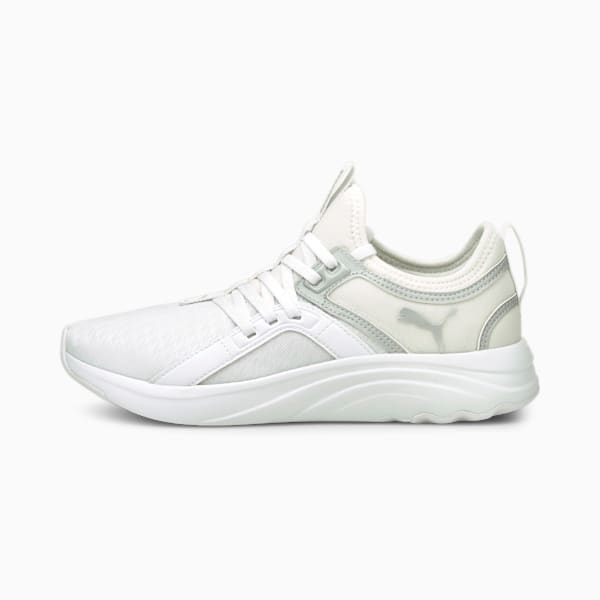 Softride Sophia Shine Women's Running Shoes, Puma White-Metallic Silver, extralarge