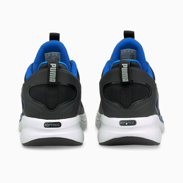 SOFTRIDE Rift Tech Emboss Men's Walking Shoes, Puma Black-Future Blue, extralarge-IND