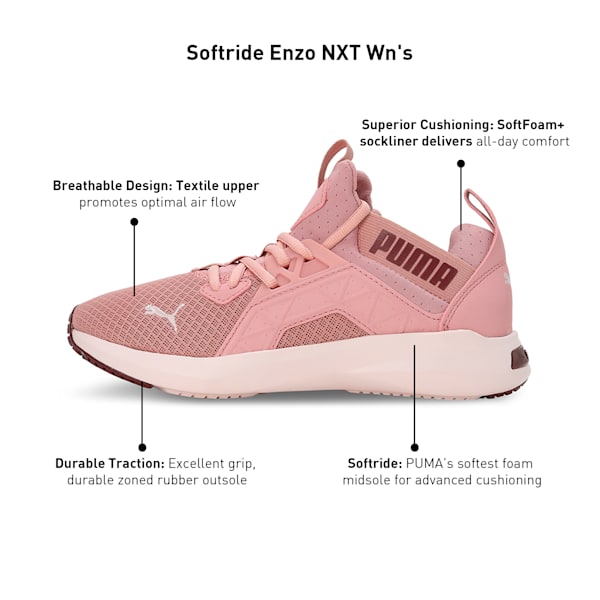 SOFTRIDE Enzo Nxt Women's Running Shoes, Future Pink-Frosty Pink, extralarge-IND