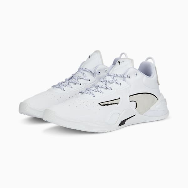 Fuse Performance Leather Training Shoes, Puma White-Puma Black, extralarge