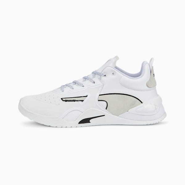 Fuse Performance Leather Training Shoes, Puma White-Puma Black, extralarge