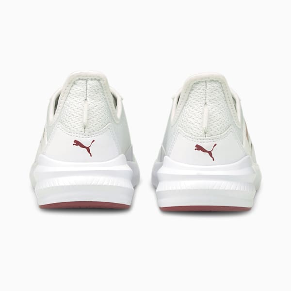 Platinum Shimmer Women's Training Shoes, Puma White-Rose Gold, extralarge-IND