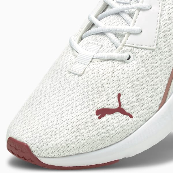 Platinum Shimmer Women's Training Shoes, Puma White-Rose Gold, extralarge-IND