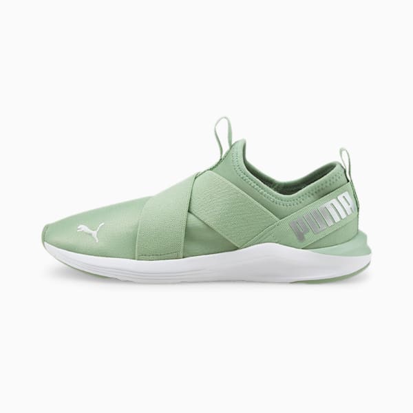 Prowl Pastel Women's Slip-On Training Shoes, Frosty Green-Metallic Silver, extralarge-IND
