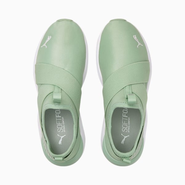 Prowl Pastel Women's Slip-On Training Shoes, Frosty Green-Metallic Silver, extralarge-IND