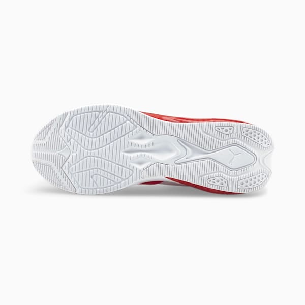 Cell Fraction Knit Men's Running Shoes, Puma White-High Risk Red, extralarge-IND