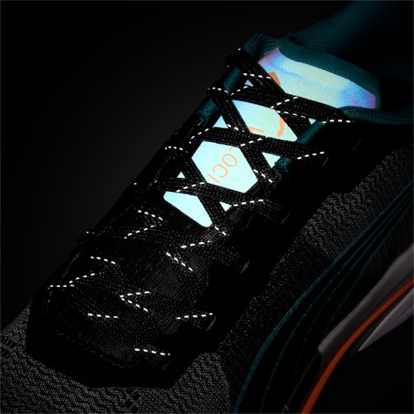 Velocity Nitro Winterized Men's Running Shoes, Puma Black-Parasailing-Orange Glow, extralarge-IND