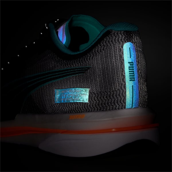 Velocity Nitro WTR Men's Running Shoes, Puma Black-Parasailing-Orange Glow