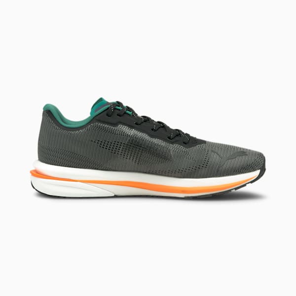Velocity Nitro Winterized Men's Running Shoes, Puma Black-Parasailing-Orange Glow, extralarge-IND
