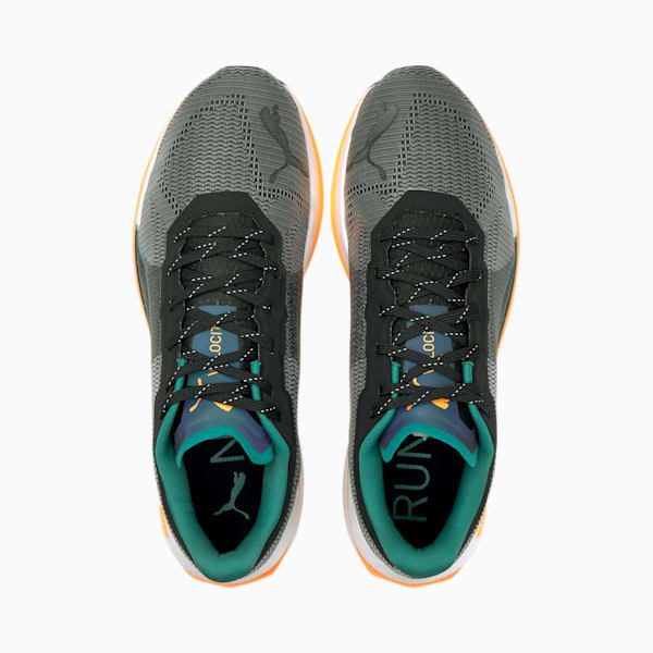 Velocity Nitro Winterized Men's Running Shoes, Puma Black-Parasailing-Orange Glow, extralarge-IND