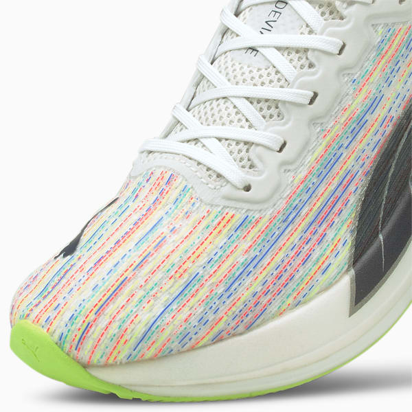 Deviate Nitro SP Women's Running Sneakers, Puma White-Green Glare