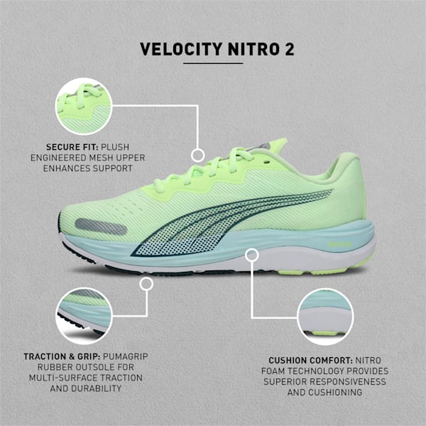 Velocity Nitro 2 Men's Running Shoes, Fizzy Light-Nitro Blue, extralarge-IND