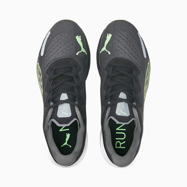 Velocity NITRO™ 2 Men's Running Shoes, Puma Black-Fizzy Lime, extralarge