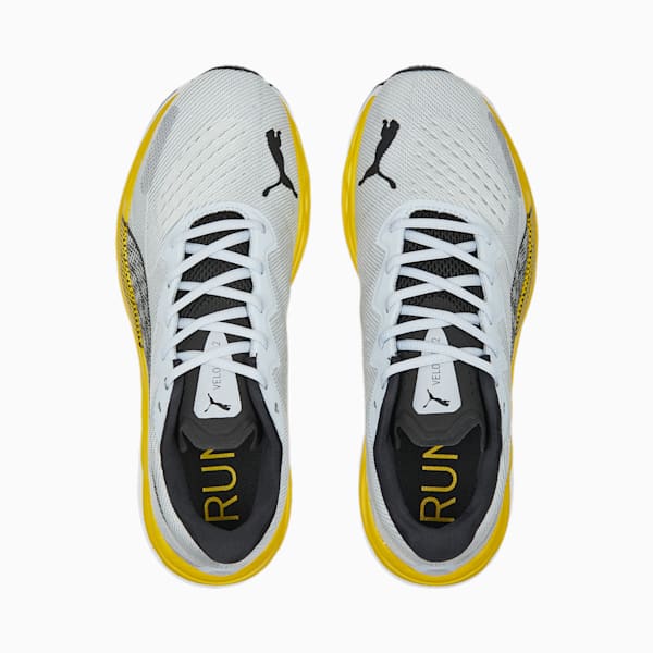 Velocity NITRO 2 Men's Running Shoes, Platinum Gray-Fresh Pear, extralarge-GBR